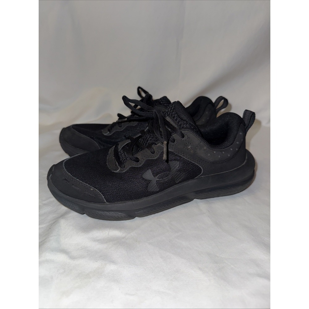 Under Armour Youth Charged Assert 10 Running Shoe 3026175-004 Black Size 5Y